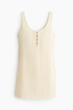 Minivestido efecto crochet