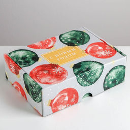 Коробка подарочная новогодняя складная «Уютного Нового года», 30.5 х 22 х 9.5 см