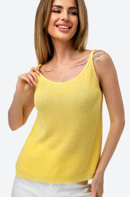 Женский вязаный топ на бретелях Happy Fox  фото 54