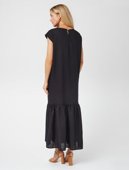 VILATTE / Платье с воланом изо льна с вискозой  фото 3