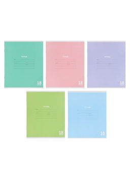 Компл тетр из 10шт 18л лин КПК "Пастель", обл мел карт, блок №2, 5 видов 10991555