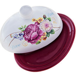 26233 Маслёнка с крышкой Букет LR (х24)