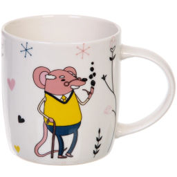 Цена за 2 шт. Кружка керамическая 350мл "Мышиная семейка"