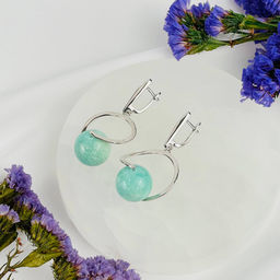 Серьги из Амазонита
