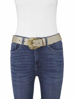 Кожаный ремень, бежевый - Heine фото 2