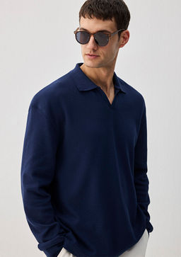 Lacivert Polo Yaka Tisort