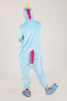 Пижама кигуруми голубой Единорог