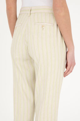 Женские брюки из плотной ткани фисташкового цвета - U.s. polo assn фото 7