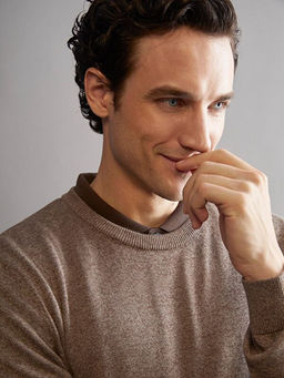 Bisiklet Yaka Basic Erkek Triko Kazak