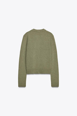 CASHMERE AND WOOL BASIC CARDIGAN - Zara фото 18