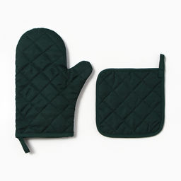 Набор кухонный Клевер варежка-прихватка 20?27 см, прихватка 17?17 см 100% п/э