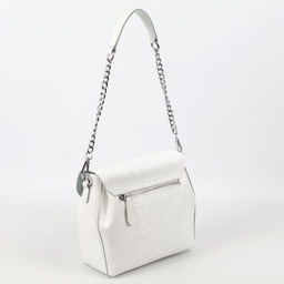 Женская кожаная сумка через плечо под крокодила 0112-3 - Cidirro фото 4