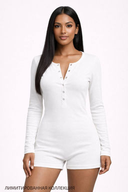 4307 БЕЛЫЙ КОМБИНЕЗОН