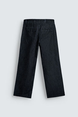 RELAXED FIT FLOCKED TROUSERS - Zara фото 8