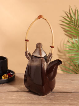 Чайник заварочный Флоренс, керамика, коричневый - Simaland фото 2