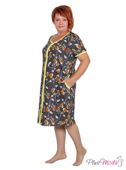 Халат Модель №1340 размеры 44-84 - Plusmoda фото 2