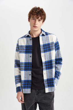 Рубашка Lumberjack с длинным рукавом в клетку обычного кроя - Defacto фото 4