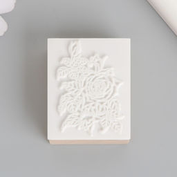 Печать дерево, резина «Кустовая роза», 5×4×2.5 см