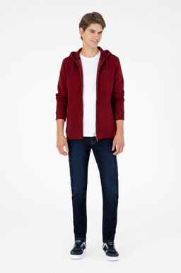 Мужской бордово-красный свитшот Неожиданная скидка в корзине - U.s. polo assn фото 4