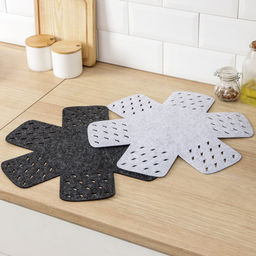 Салфетки - вкладыши для посуды Доляна «Грэй», 2 шт, 38×38 см