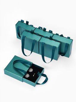 Набор коробочек подарочных 6 шт. под набор «Премиум», 10×10 см, синий, зелёный