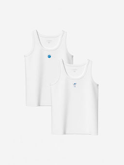 Bisiklet Yaka Erkek ?ocuk Atlet 2li