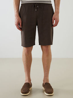 Slim Fit Beli Ba?lama Detayl? Erkek ?ort