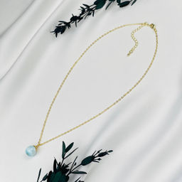 Кулон на цепочке из Ларимара 42 см +