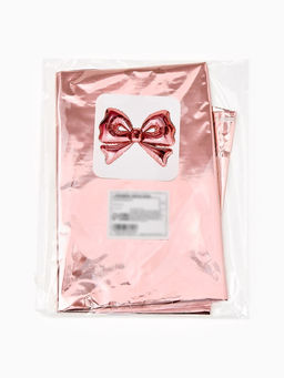 Воздушный шар фольгированный 50" "Бант" цвет розовое-золото