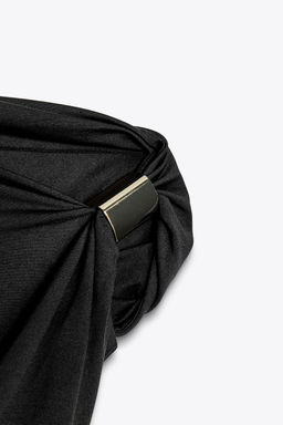 ASYMMETRIC POLYAMIDE TOP - Zara фото 4