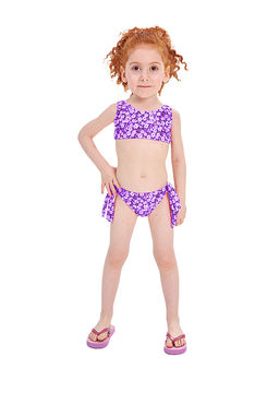 Костюм купальный (топ и бикини) д/дев.Ариэль