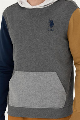 Мужской свитшот антрацитового меланжа - U.s. polo assn фото 13