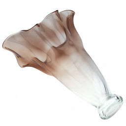 Ваза для цветов стеклянная "Фазолетто-1" 7,45л, д32см, h45,5см, большая, свободного выдувания (Россия)