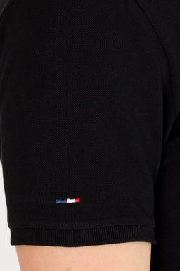 Мужская черная базовая футболка с воротником поло - U.s. polo assn фото 8