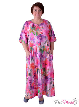 Платье Модель №445 размеры 44-80 - Plusmoda фото 2