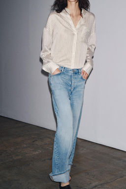 ZW COLLECTION BAGGY LOW-RISE JEANS - Zara фото 12