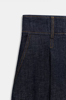 Z1975 LONG DENIM BERMUDA SHORTS WITH DARTS - Zara фото 10