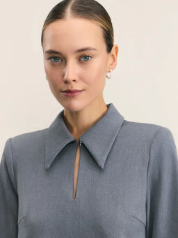 Платье мини с отложным воротником / Zarina  фото 7