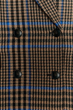 OVERSIZED CHECK COAT - Zara фото 4