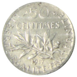 50 сантимов 1917 года Франция