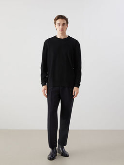 Bisiklet Yaka Erkek Triko Kazak