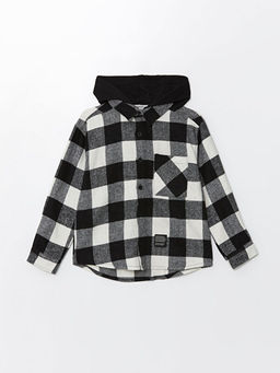 Kap??onlu Ekose Erkek ?ocuk G?mlek Ceket