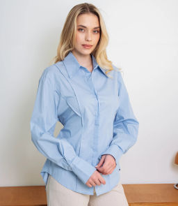 Рубашка #КТ3696, голубой - Dommod фото 2