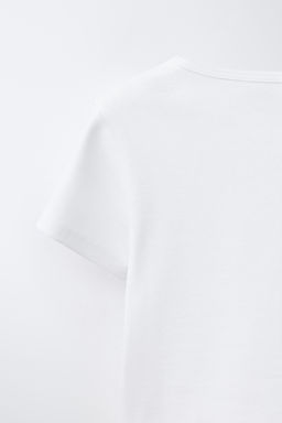 CAMISETA ESTAMPADO / Blanco - Zara фото 4