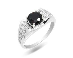 Кольцо из серебра гранат, Лион