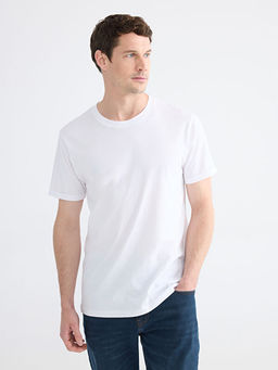 Slim Fit Bisiklet Yaka Erkek Ti??rt