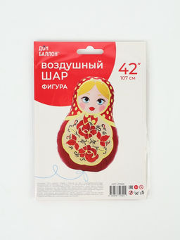 Воздушный шар фольгированный 42" «Матрешка»