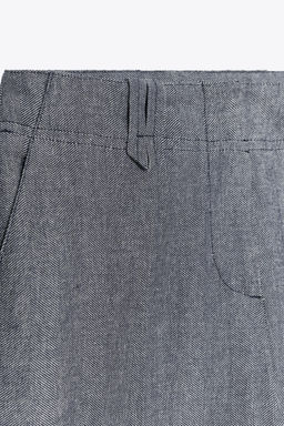 STITCHED DETAIL TROUSERS WITH BELT LOOPS - Zara фото 9