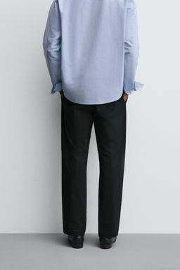PLEATED TEXTURED TROUSERS - Zara фото 3