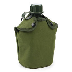 Фляжка армейская походная Adventure, 1 л, для воды, с котелком, пластиковая, зелёная - Simaland фото 2